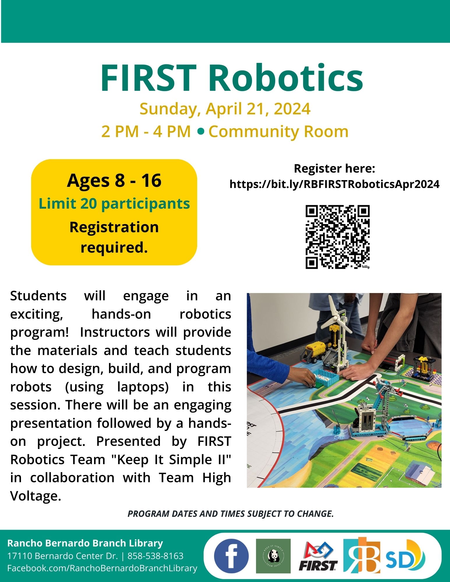 FIRST Robotics | San Diego Public Library